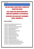 SW 650 Final Exam Prep &vert; 340&plus; Questions with Verified Answers & Detailed Rationales &vert; Social Work Research Methods &vert; Updated 2026-2027 &vert; Graded A&plus;