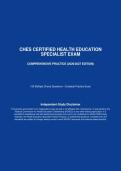 CHES Certified Health Education Specialist Exam &ndash; Comprehensive Practice 2026&sol;2027 Edition