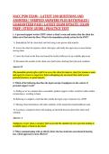 NACC PSW EXAM &ndash; LATEST 200 QUESTIONS AND &NewLine;ANSWERS &vert; VERIFIED ANSWERS PLUS RATIONALES &vert; &NewLine;GUARANTEED PASS &vert; LATEST EXAM UPDATE &vert; EXAM &NewLine;PREP &vert; STUDY GUIDE &vert; PRACTICE TEST 