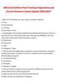 AMLS 3rd Edition Post Test Exam Questions and Correct Answers &vert; Advanced Medical Life Support Study Guide 2026&sol;2027