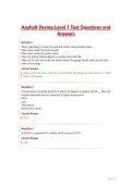 Asphalt Paving Level 1 Test Questions and Answers&period;
