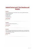 Asphalt Paving Level 2 Test Questions and Answers