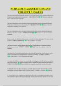 NURS-4331 Exam QUESTIONS AND &NewLine;CORRECT ANSWERS