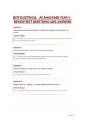 BCIT ELECTRICAL - AC MACHINES YEAR 3 - REVIEW TEST QUESTIONS AND ANSWERS&period;