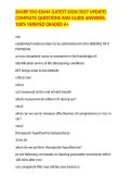 SHARP ESO EXAM &lpar;LATEST 2026&sol;2027 UPDATE&rpar; COMPLETE QUESTIONS AND GUIDE ANSWERS&comma; 100&percnt; VERIFIED GRADED A&plus;