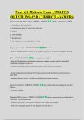 Nurs 651 Midterm Exam UPDATED &NewLine;QUESTIONS AND CORRECT ANSWERS