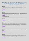 Keiser University-Ft Lauderdale BSC 2085C Pharmacology&colon; Exam 1 &lpar;actual test&rpar; &vert; Questions with 100&percnt; Verified Answers &vert; Latest Update