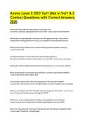 Ammo Level 5 CDC Vol1 &lpar;Not in Vol1 & 2&NewLine;Combo&rpar; Questions with Correct Answers&NewLine;2026