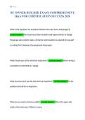BC OWNER BUILDER EXAM&vert; COMPREHENSIVE&NewLine;Q&A FOR CERTIFICATION SUCCESS 2026