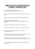 AMMO CDC SET B QUESTIONS WITH CORRECT ANSWERS 2025&period;