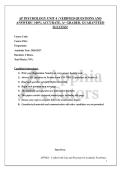 AP PSYCHOLOGY UNIT 4 &vert; VERIFIED QUESTIONS AND&NewLine;ANSWERS &vert; 100&percnt; ACCURATE&comma; A&plus; GRADED&comma; GUARANTEED&NewLine;SUCCESS&excl;