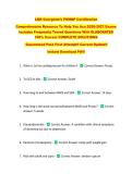 LMR Georgette&rsquo;s PMHNP Certification  &NewLine;Comprehensive Resource To Help You Ace 2026-2027 Exams &NewLine;Includes Frequently Tested Questions With ELABORATED &NewLine;100&percnt; Correct COMPLETE SOLUTIONS &NewLine;Guaranteed Pass First Attempt&excl;&excl; Current Update&excl;&excl;  &NewLine;Instant Download P