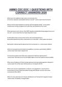 AMMO CDC EOC 1 QUESTIONS WITH CORRECT ANSWERS 2025&period;