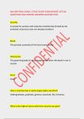 AKA MIP FINAL EXAM &sol; STUDY GUIDE EXAM NEWEST ACTUAL &NewLine;QUESTIONS AND VERIFIED ANSWERS ASSURED PASS