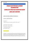 Texas Journeyman Electrician Exam Prep &vert; 250&plus; Questions with Verified Answers & Detailed Rationales &vert; NEC 2026-2027 Updates &vert; TDLR License Exam Practice