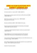 AMMO 68 EXAM QUESTIONS WITH CORRECT ANSWERS 2025&period;