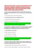 NUR 290 FINAL EXAM &ndash;LATEST EXAM QUESTIONS AND &NewLine;ANSWERS &vert; VERIFIED ANSWERS PLUS RATIONALES &vert; &NewLine;GUARANTEED PASS &vert; LATEST EXAM UPDATE &vert; EXAM &NewLine;PREP &vert; STUDY GUIDE &vert; PRACTICE TEST 