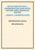 MGT 6201 MARKETING WEEK 1 &vert; COMPREHENSIVE STUDY GUIDE&comma; PRACTICE QUESTIONS&comma; CORRECT ANSWERS AND EXAM PREP