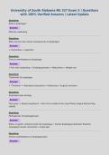 University of South Alabama NU 327 Exam 5 &vert; Questions&NewLine;with 100&percnt; Verified Answers &vert; Latest Update&NewLine;