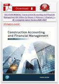 Construction Accounting and Financial Management 4th Edition by Steven J&period; Peterson &ndash; Chapters 1&ndash;18 Complete Study Guide & Solutions 2026&ndash;2027