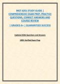 MGT 6201 STUDY GUIDE &vert; COMPREHENSIVE EXAM PREP&comma; PRACTICE QUESTIONS&comma; CORRECT ANSWERS AND COURSE REVIEW