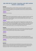 EAQ- NUR 320 &lpar;2&rpar; Cardiac &vert; Questions with 100&percnt; Verified&NewLine;Answers &vert; Latest Update