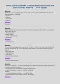 Drexel University NURS 320 Final Exam &vert; Questions with&NewLine;100&percnt; Verified Answers &vert; Latest Update