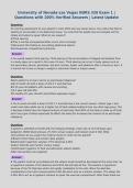 University of Nevada-Las Vegas NURS 320 Exam 1 &vert;&NewLine;Questions with 100&percnt; Verified Answers &vert; Latest Update