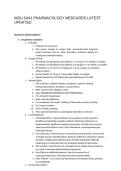 WGU D441 PHARMACOLOGY MEDCARDS LATEST UPDATED