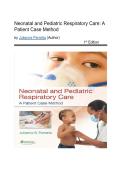 Test Bank - Neonatal and Pediatric Respiratory Care&colon; A Patient Case Method&comma; 1st Edition &lpar;Perretta&comma; 2014&rpar;&comma; Chapter 1-21 Fully Covered 2026&sol;2027