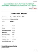 SIMUCASE MEGAN- CLQT&plus; PART-TASK TRAINER &lpar;SLP&rpar; ASSESSMENT TRANSCRIPT &vert;LATEST UPDATE &vert; FULLY SOLVED
