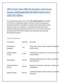 HESI Practice Exam BSN 325 Questions and Correct Answers Nightingale BSN 325 HESI Practice Test &vert; 2026-2027 Edition