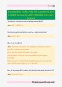 Pam Bartley CEN study set Questions and &NewLine;Correct Answers&sol; Latest Update &sol; Already &NewLine;Graded