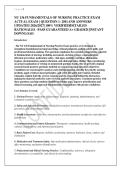 NU 136 FUNDAMENTALS OF NURSING PRACTICE EXAM &NewLine;ACTUAL EXAM &lbrack; QUESTION 1- 200&rsqb; AND ANSWERS &NewLine;UPDATED 2026&sol;2027&vert; 100&percnt; VERIFIED&vert;DETAILED &NewLine;RATIONALES &ndash;PASS GUARANTEED A&plus; GRADED &vert;INSTANT &NewLine;DOWNLOAD 