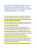 NUR 155 EXAM 4 UPDATED 2026&sol;2027 ACTUAL QUESTIONS AND CORRECT ANSWERS &vert; WITH COMPLETE QUESTIONS WITH CORRECT ANSWERS &vert;VERIFIED&sol;&sol;GRADED A&plus;&sol;&sol; 100&percnt; PASS