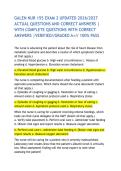 GALEN NUR 155 EXAM 2 UPDATED 2026&sol;2027 ACTUAL QUESTIONS AND CORRECT ANSWERS &vert; WITH COMPLETE QUESTIONS WITH CORRECT ANSWERS &vert;VERIFIED&sol;&sol;GRADED A&plus;&sol;&sol; 100&percnt; PASS