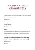 NURS 110&colon; INTRODUCTION TO&NewLine;PROFESSIONAL NURSING&NewLine;COMPREHENSIVE EXAM