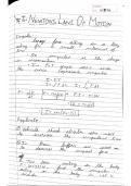 Newton's law of motion 