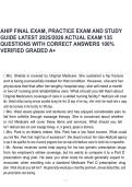 AHIP FINAL EXAM&comma; PRACTICE EXAM AND STUDY GUIDE LATEST 2025-2026 ACTUAL EXAM 135 QUESTIONS WITH CORRECT ANSWERS 100&percnt; VERIFIED GRADED A&plus;