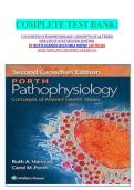 COMPLETE TEST BANK&colon;&NewLine;&NewLine;FOR PORTH PATHOPHYSIOLOGY&colon; CONCEPTS OF ALTERED HEALTH STATES SECOND EDITION&NewLine;BY RUTH HANNON BSCN MHA MSFNP &lpar;AUTHOR&rpar;&NewLine;QUESTIONS AND ANSWERS GRADED A&plus;&NewLine;