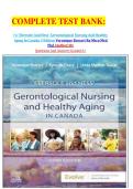 COMPLETE TEST BANK&colon;&NewLine;&NewLine;For Ebersole And Hess' Gerontological Nursing And Healthy Aging In Canada 3 Edition Veronique Boscart Rn Mscn Med  Phd &lpar;Author&rpar; By&NewLine;Questions And Answers Graded A&plus;&NewLine;