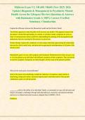 Midterm Exam V2&colon; NR 605&sol; NR605 &lpar;New 2025&sol; 2026 &NewLine;Update&rpar; Diagnosis & Management in Psychiatric Mental &NewLine;Health Across the Lifespan I Review&vert; Questions & Answers &NewLine;with Rationales&vert; Grade A&vert; 100&percnt; Correct &lpar;Verified &NewLine;Solutions&rpar;- Chamberlain