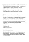 NUR 310 Midterm exam & Final Exam Package Bundle &vert; Q&A &vert; 2026&sol;2027 &vert; Nursing &vert; Health and Illness Concepts &vert; ASU &vert; Graded A&plus;