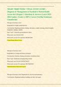 NR 605&sol; NR605 WEEK 7 FINAL STUDY GUIDE &vert; &NewLine;Diagnosis & Management in Psychiatric Mental Health &NewLine;Across the Lifespan I &vert; Questions & Answers &vert;Latest 2025&sol; &NewLine;2026 Update &vert; Grade A&vert; 100&percnt; Correct &lpar;Verified Solutions&rpar;- &NewLine;Chamberlain