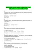 WGU D444 Adult Health I&colon; Nursing &vert; QA &vert;&NewLine;Objective Assessment -Solved