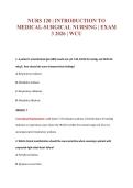 NURS 120 Exam Compilations with Complete & Verified Solutions