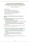 COUC 691 QUIZ&colon; THE SHEPHERDS&mdash;AN EXPLORATION OF ADDICTION COUNSELORS &vert; QUESTIONS AND ANSWERS &vert; 2026 UPDATE &vert; PASSED&period;
