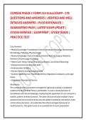 COMSAE PHASE 1 FORM 114 Actual EXAM &ndash; 176 &NewLine;QUESTIONS AND ANSWERS &vert; VERIFIED AND WELL &NewLine;DETAILED ANSWERS &vert; PLUS RATIONALES &vert; &NewLine;GUARANTEED PASS &vert; LATEST EXAM UPDATE &vert; &NewLine;STUVIA VERIFIED &vert; EXAM PREP &vert; STUDY GUIDE &vert; &NewLine;PRACTICE TEST 