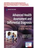 TEST BANK For Advanced Health Assessment and&NewLine;Differential Diagnosis Essentials for Clinical Practice 1st&NewLine;Edition Myrick &vert; ISBN-13 978-0826162496 &vert; Verified Chapters 1 - 12&comma; Complete Newest&NewLine;Version