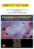 &NewLine;COMPLETE TEST BANK&colon;&NewLine;&NewLine;For Pharmacotherapy&colon; A Pathophysiologic Approach&comma; Tenth Edition 10th Edition&NewLine;By Joseph Dipiro &lpar;Author&rpar; Latest Update Graded A&plus;&NewLine;